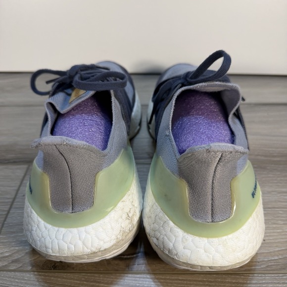 Adidas UltraBoost 22 Halo Silver / Shadow Navy / Linen Green GX9158 Men Sz 9 main image 6